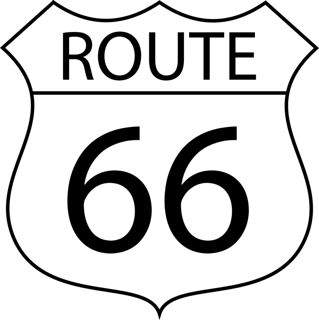 Route 66 png transparent