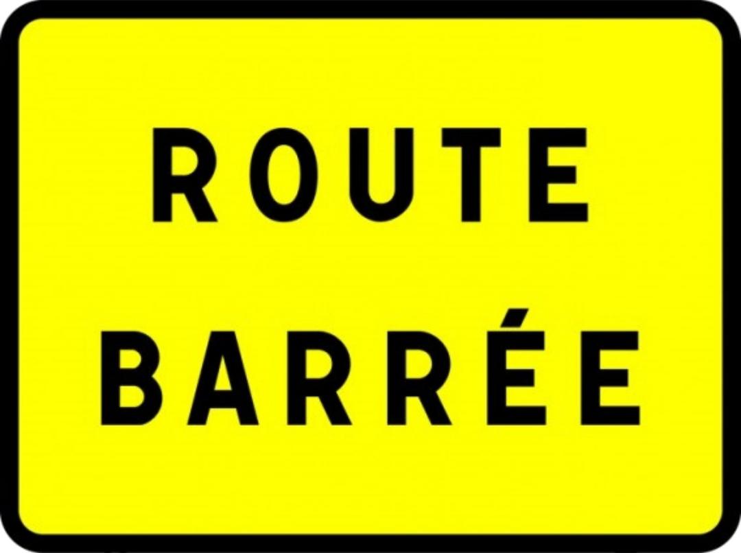 Route barrée KC1 png transparent