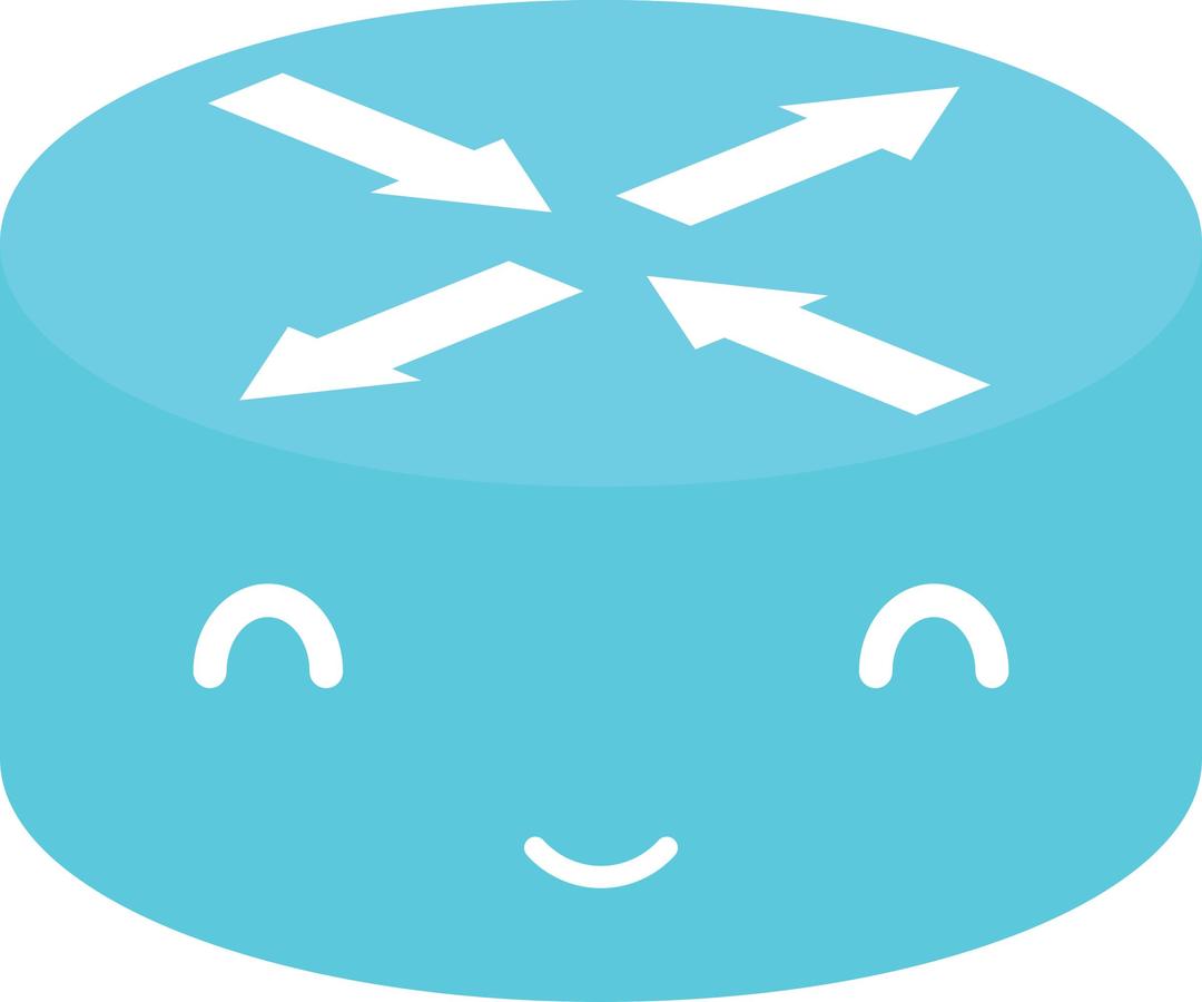 Router Emoticon "Good Morning" png transparent