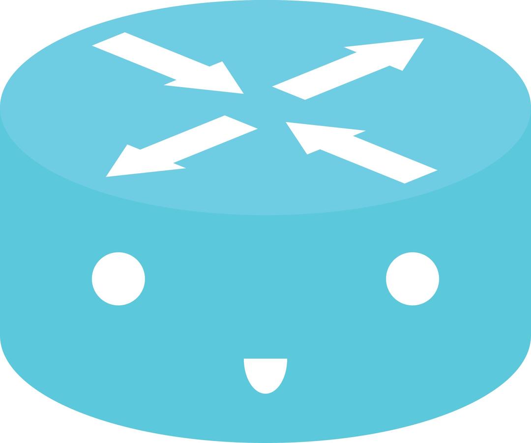 Router Emoticon "Happy" png transparent
