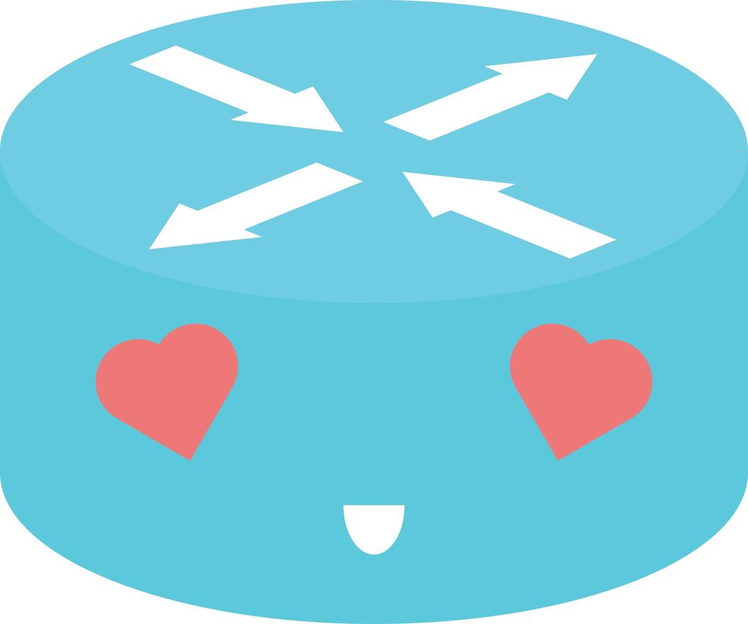 Router Emoticon "in Love" png transparent