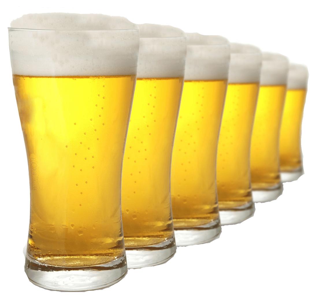 Row Of Pints Beer png transparent