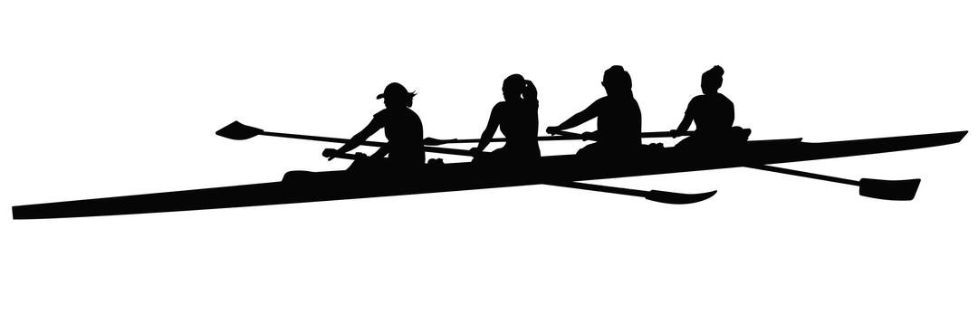 Rowing Team Silhouette png transparent