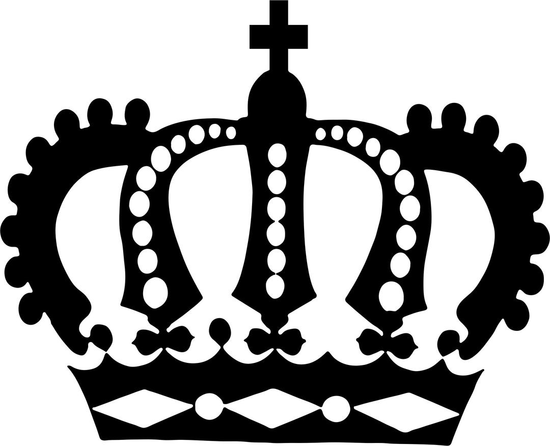 Royal Crown Silhouette png transparent