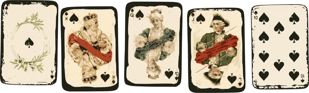 Royal Flush - Poker Cards png transparent