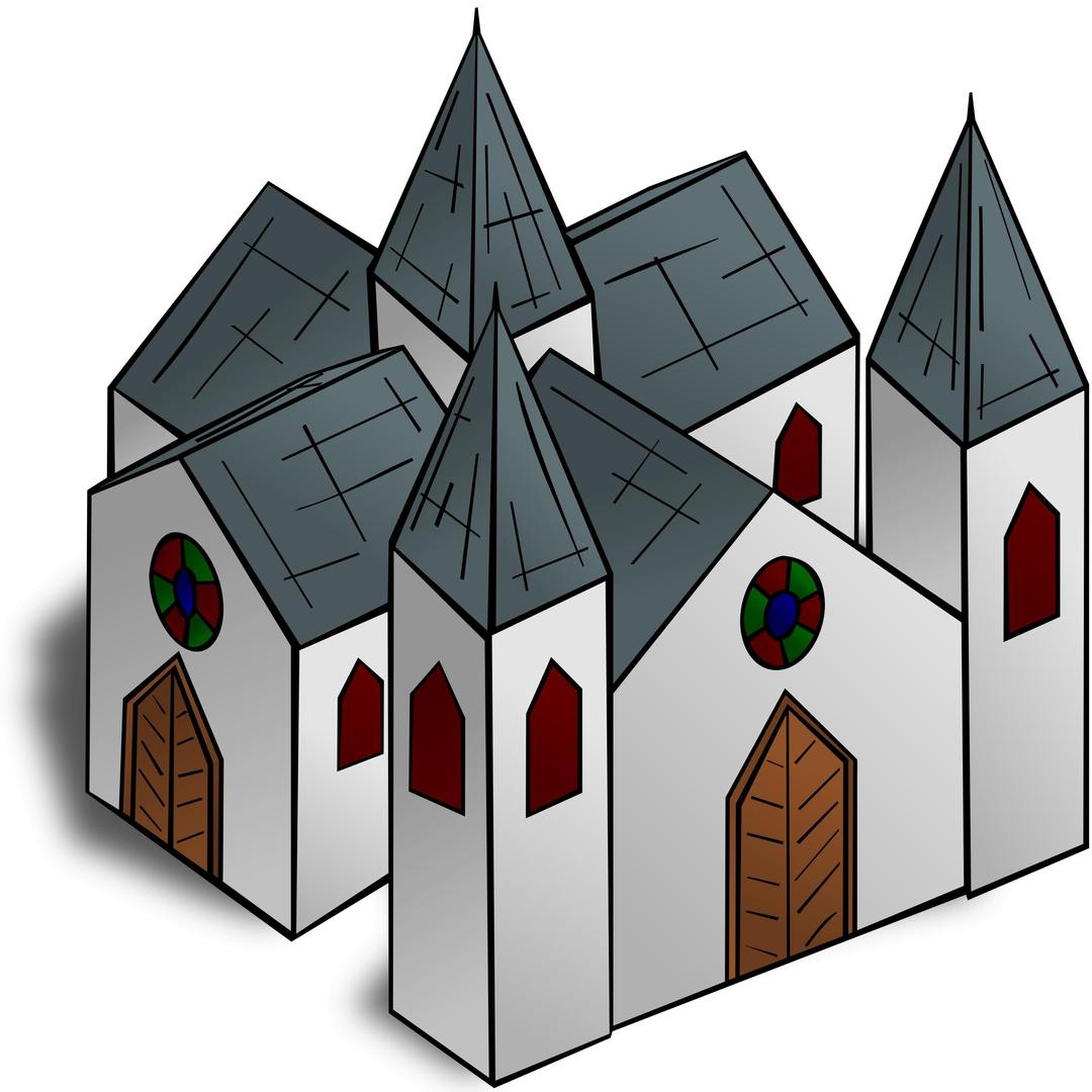 RPG map symbols: Cathedral png transparent