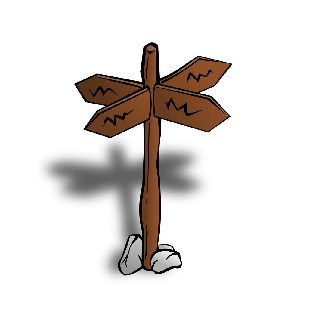 RPG map symbols: Crossroads Sign png transparent