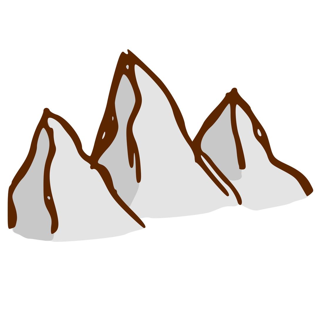RPG map symbols: mountains png transparent