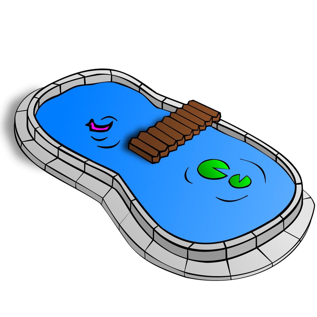 RPG map symbols: Pond png transparent