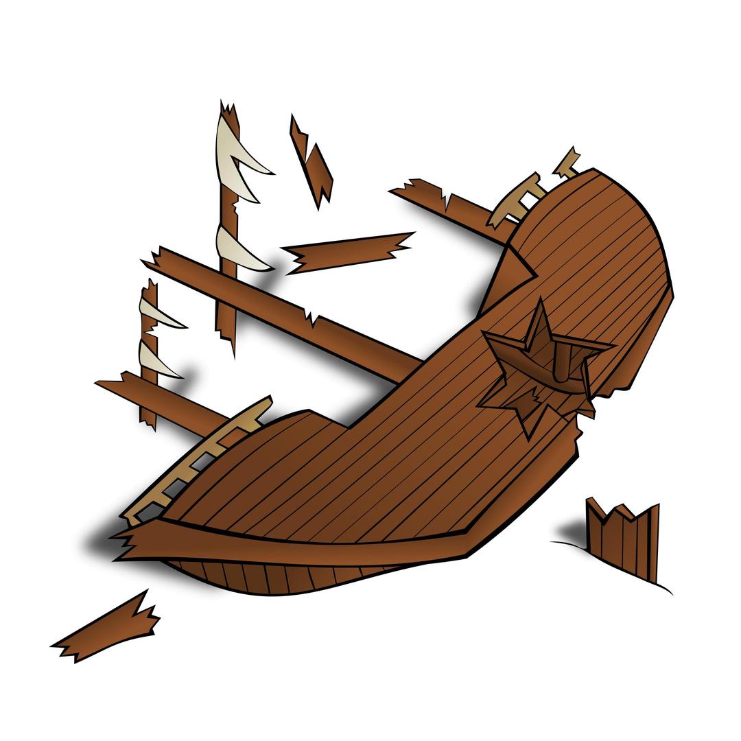 RPG map symbols: Shipwreck png transparent