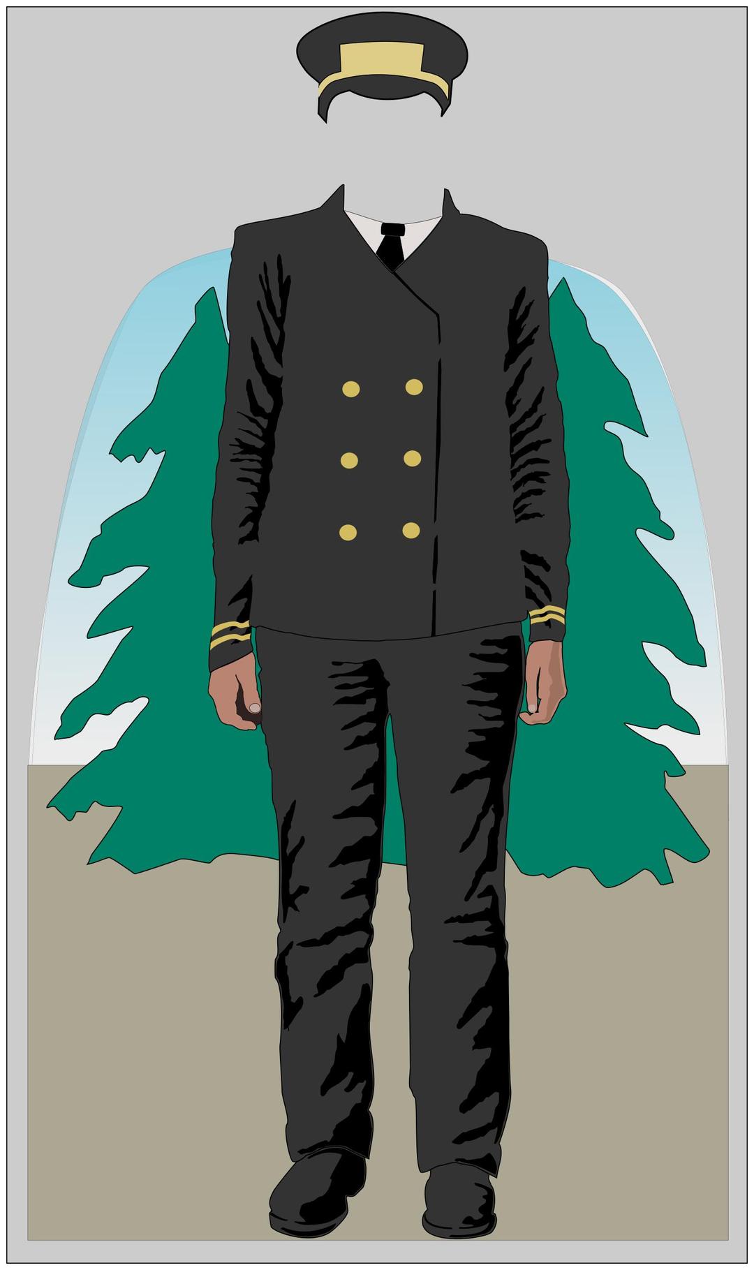 RR Woman Conductor cut-out for photos png transparent