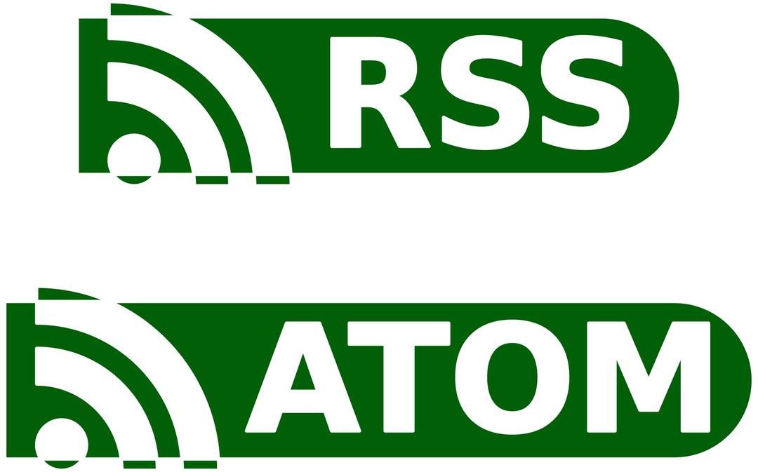 RSS / ATOM buttons png transparent