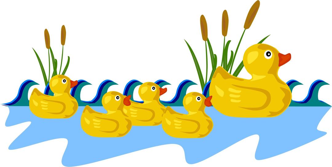 Rubber Duck Family png transparent