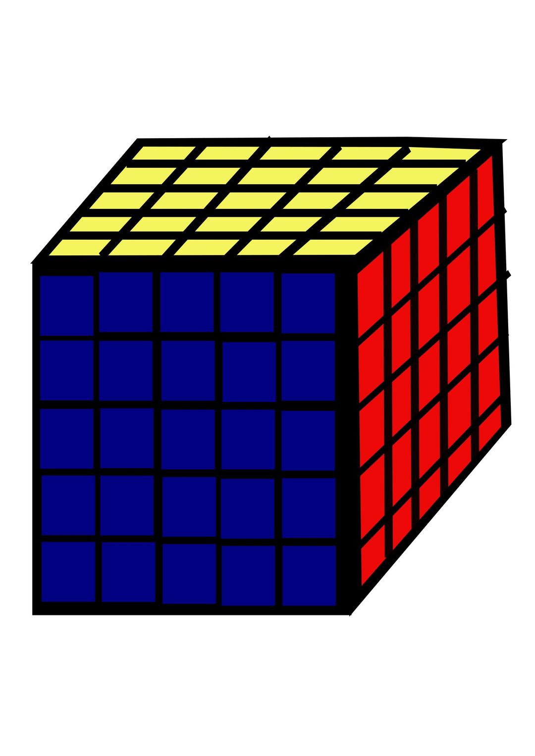 Rubic-cube 5x5 png transparent
