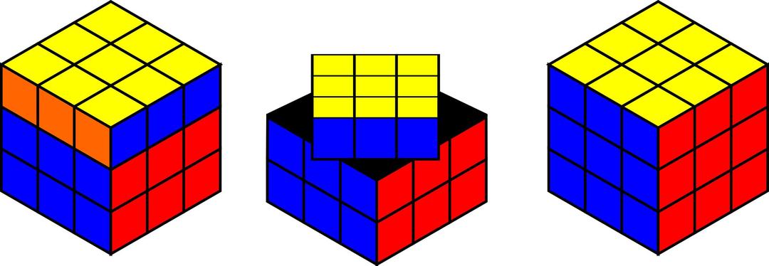 Rubik's cube solving png transparent