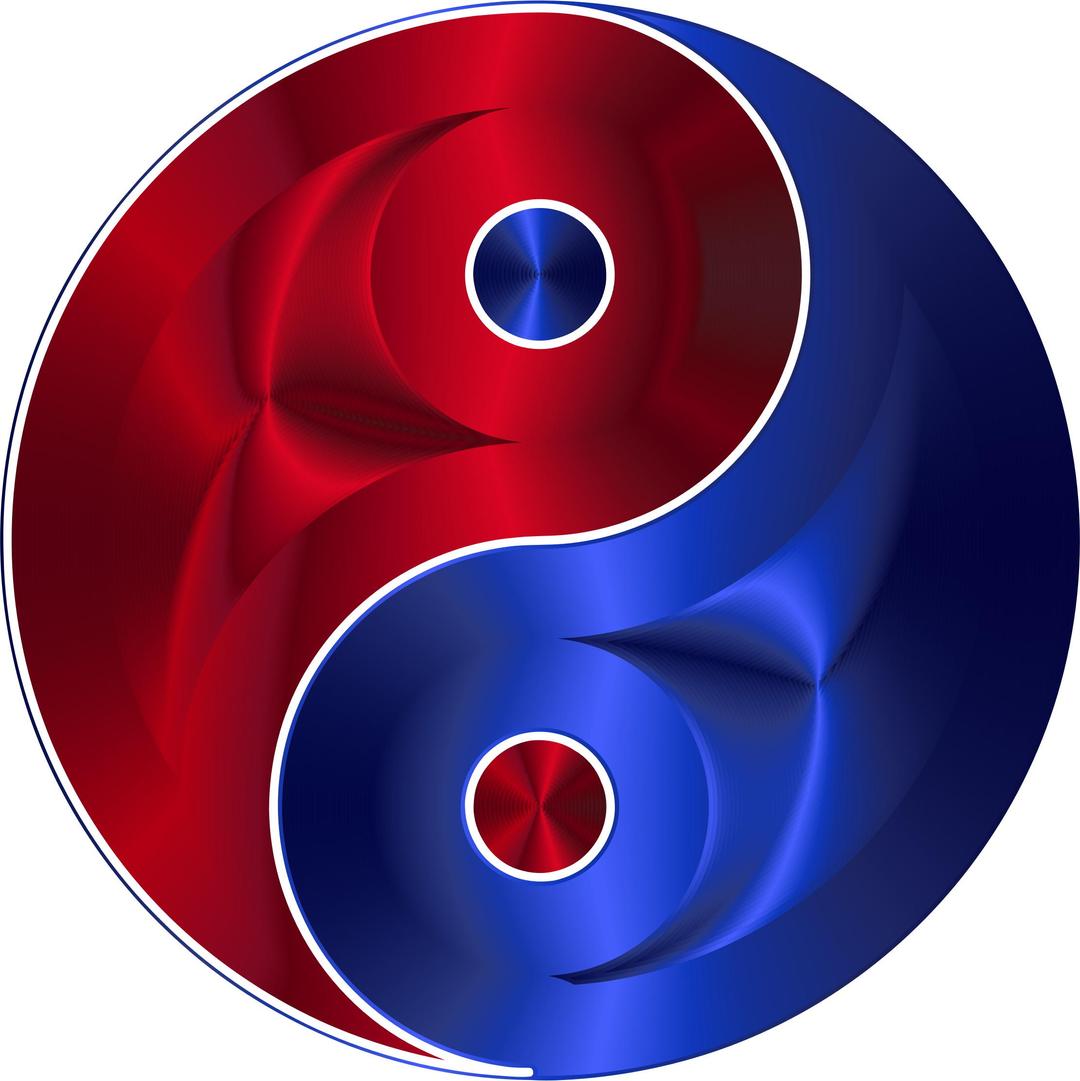 Ruby And Sapphire Yin Yang png transparent
