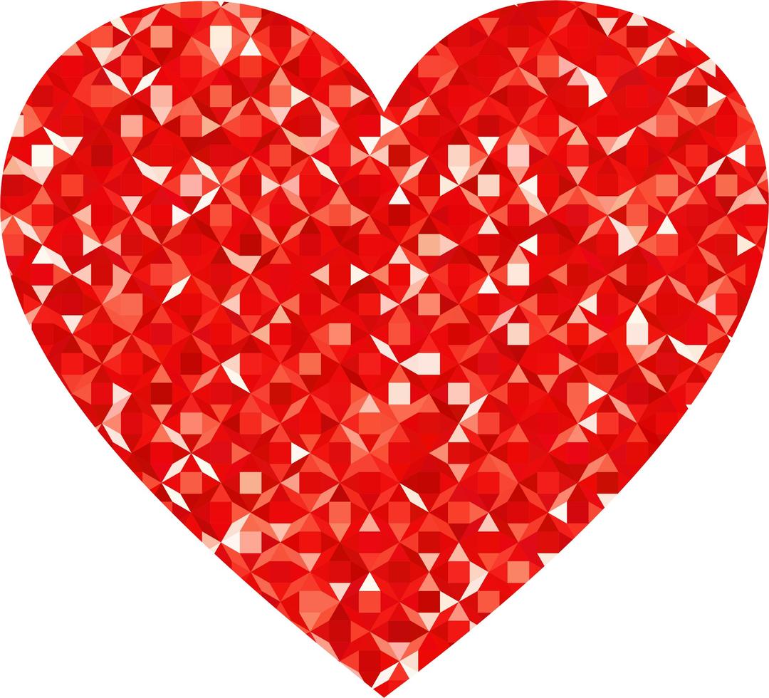 Ruby Gemstone Heart png transparent