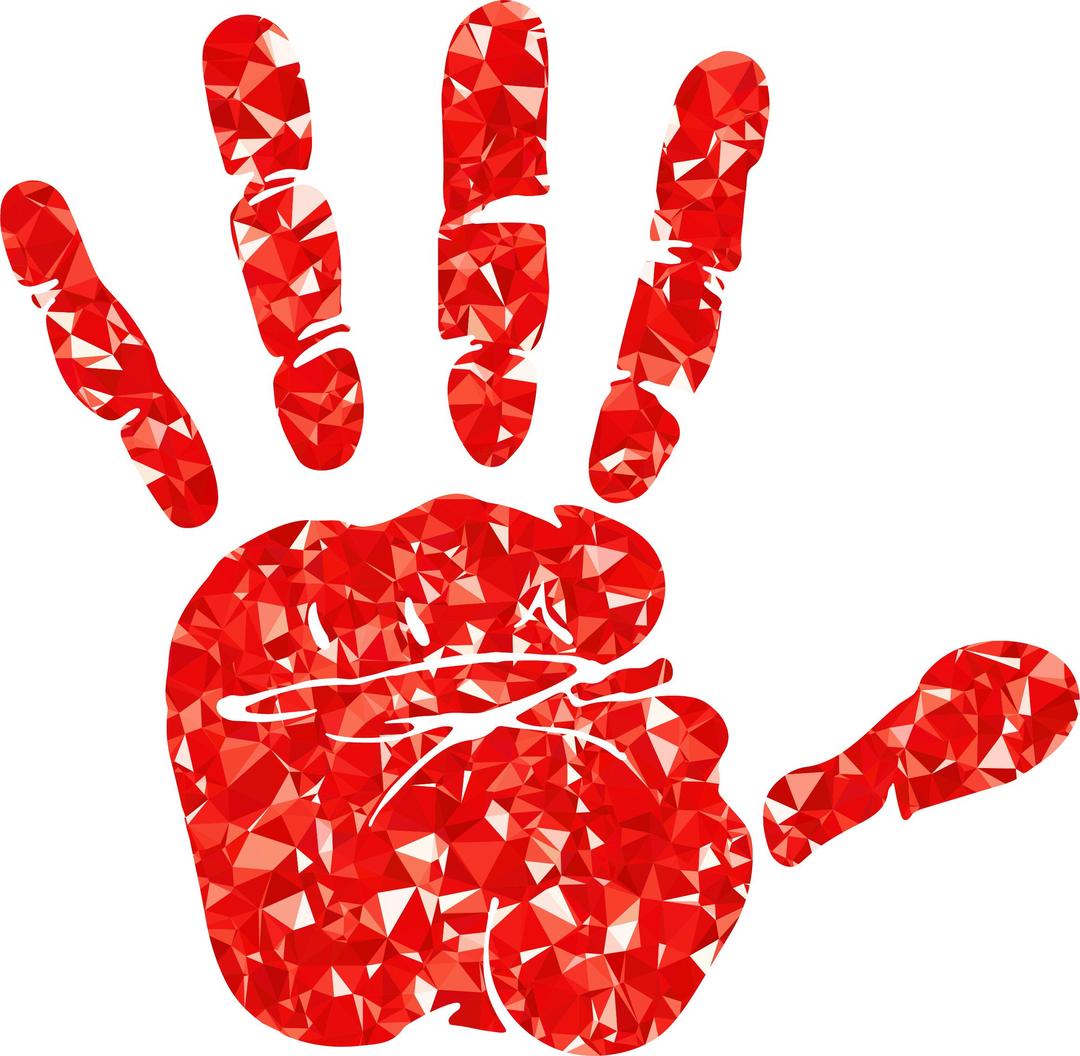 Ruby Handprint Silhouette png transparent