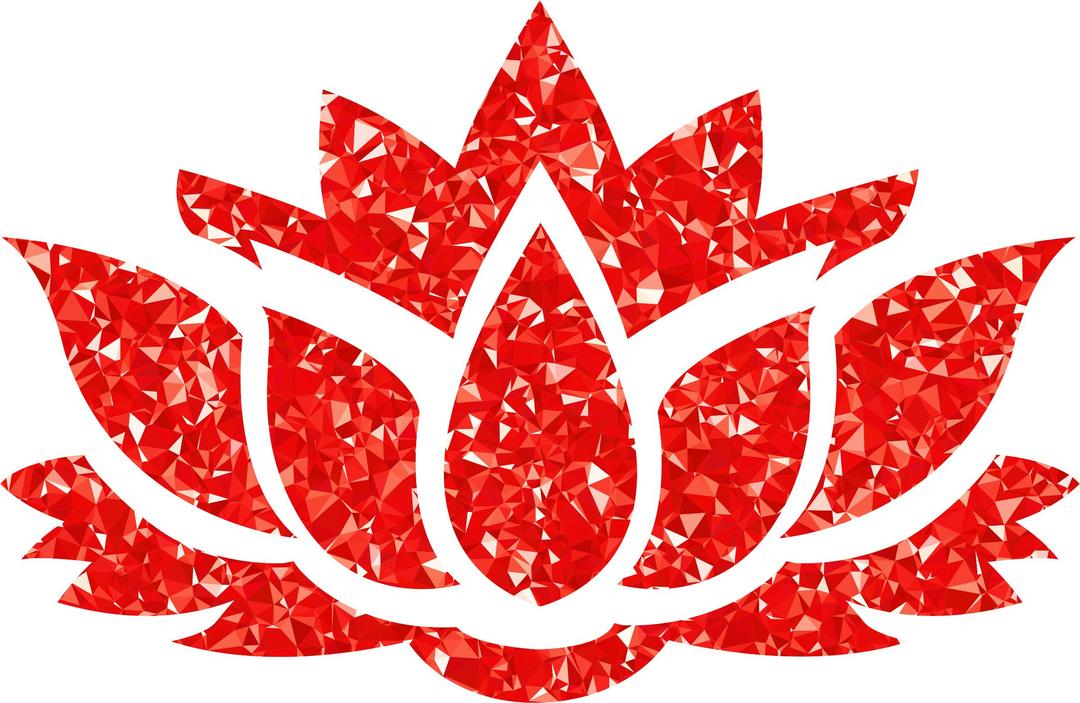Ruby Lotus Flower Silhouette png transparent