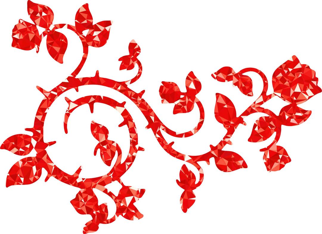 Ruby Roses And Vines png transparent