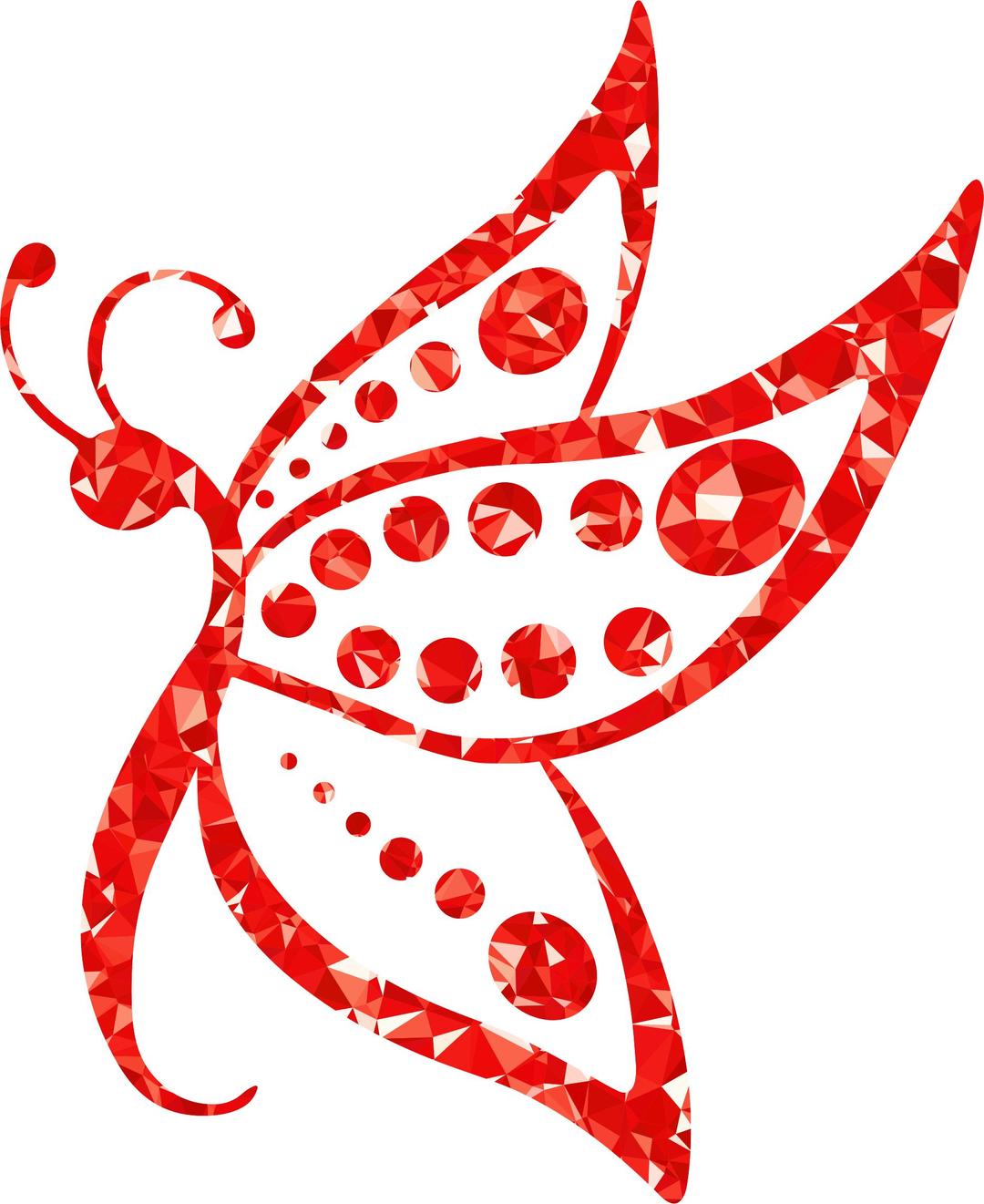 Ruby Spotted Butterfly png transparent