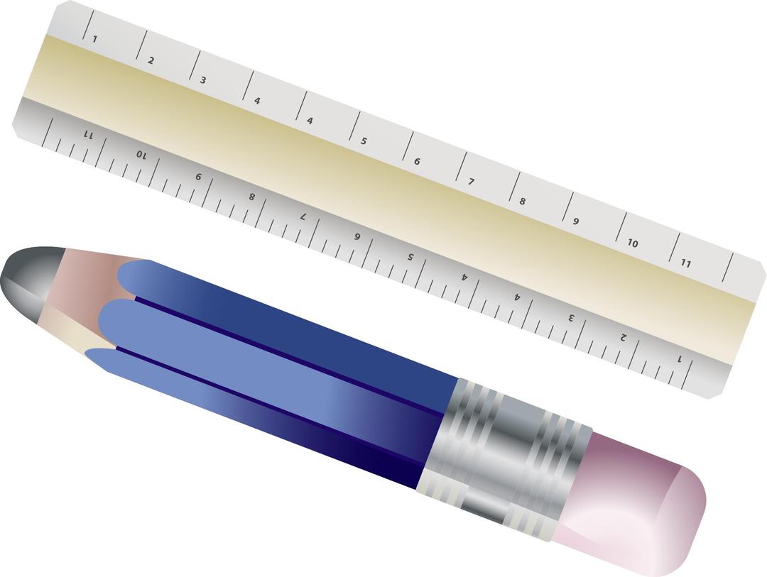 Ruler And Pencil png transparent