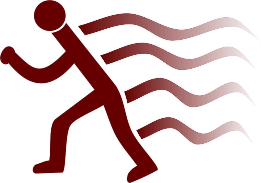 runner simple with wake marks png transparent
