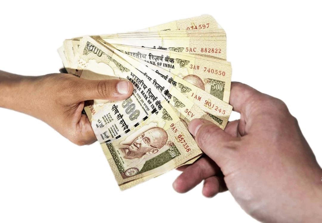 Rupees Passing Hands png transparent