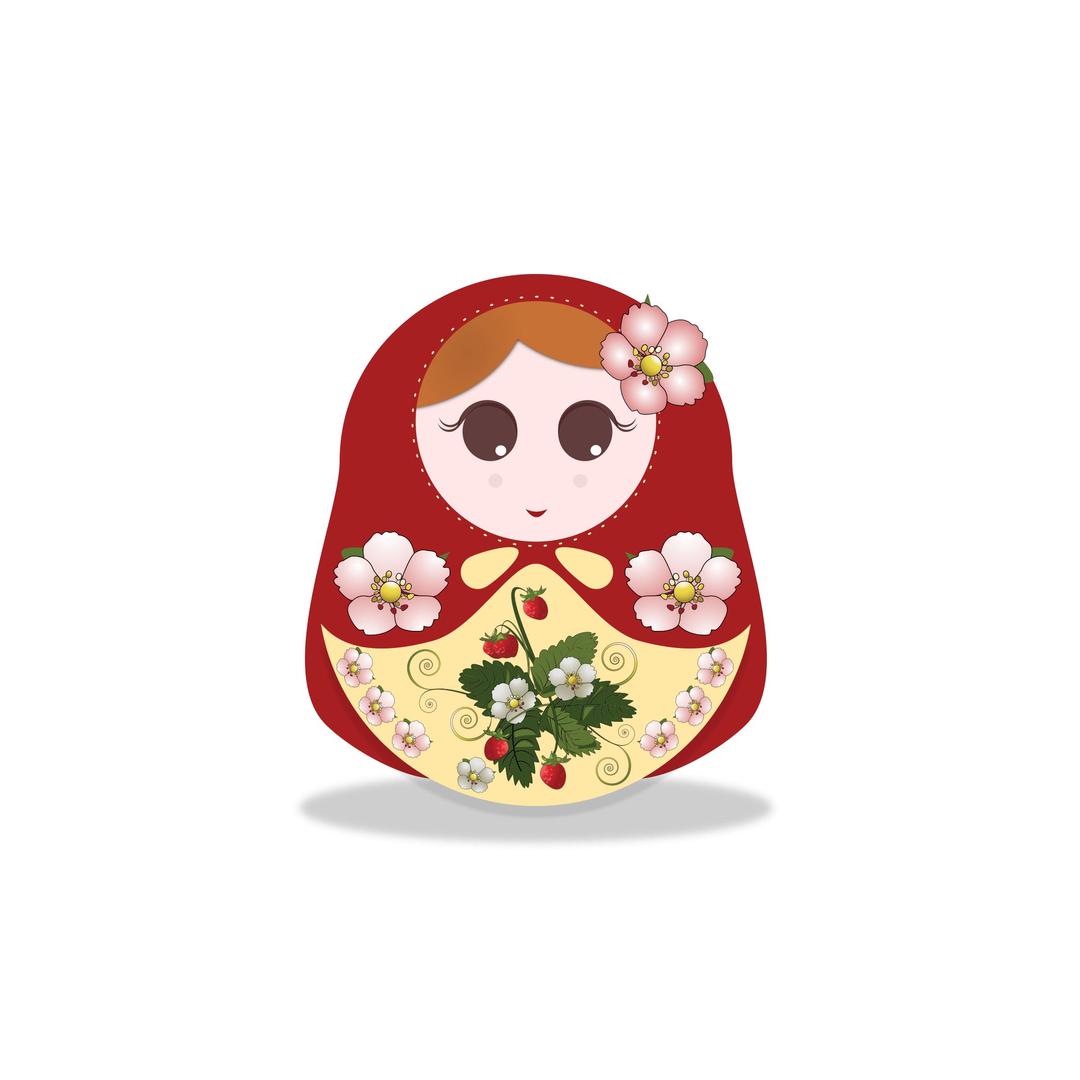 russian doll strawberry png transparent