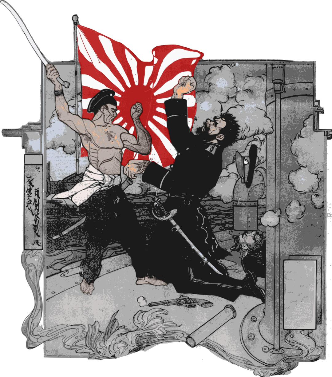 Russo-Japanese war combatants remix png transparent