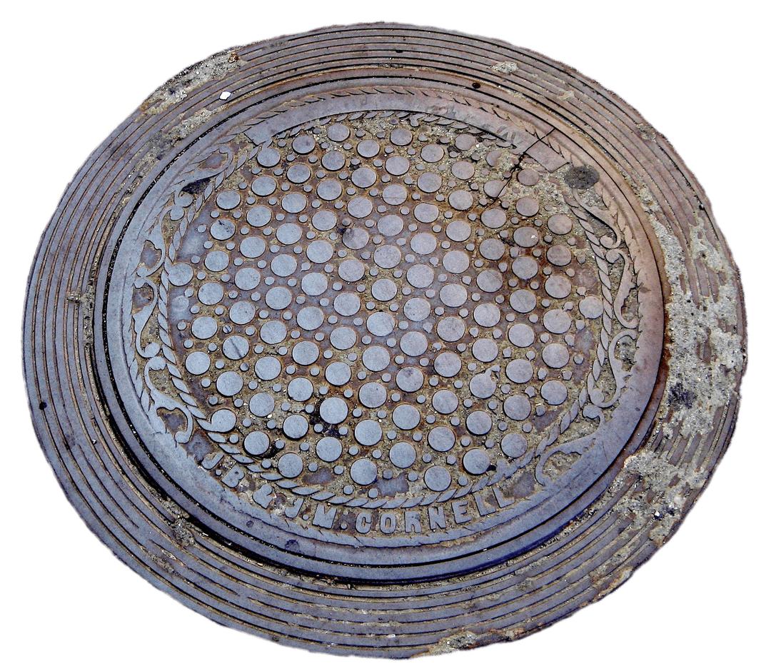 Rusty Manhole Cover png transparent
