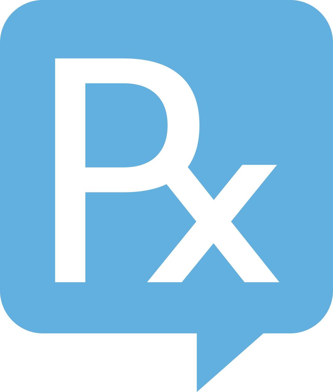 Rx Logo for Health.SE. No background. White text png transparent
