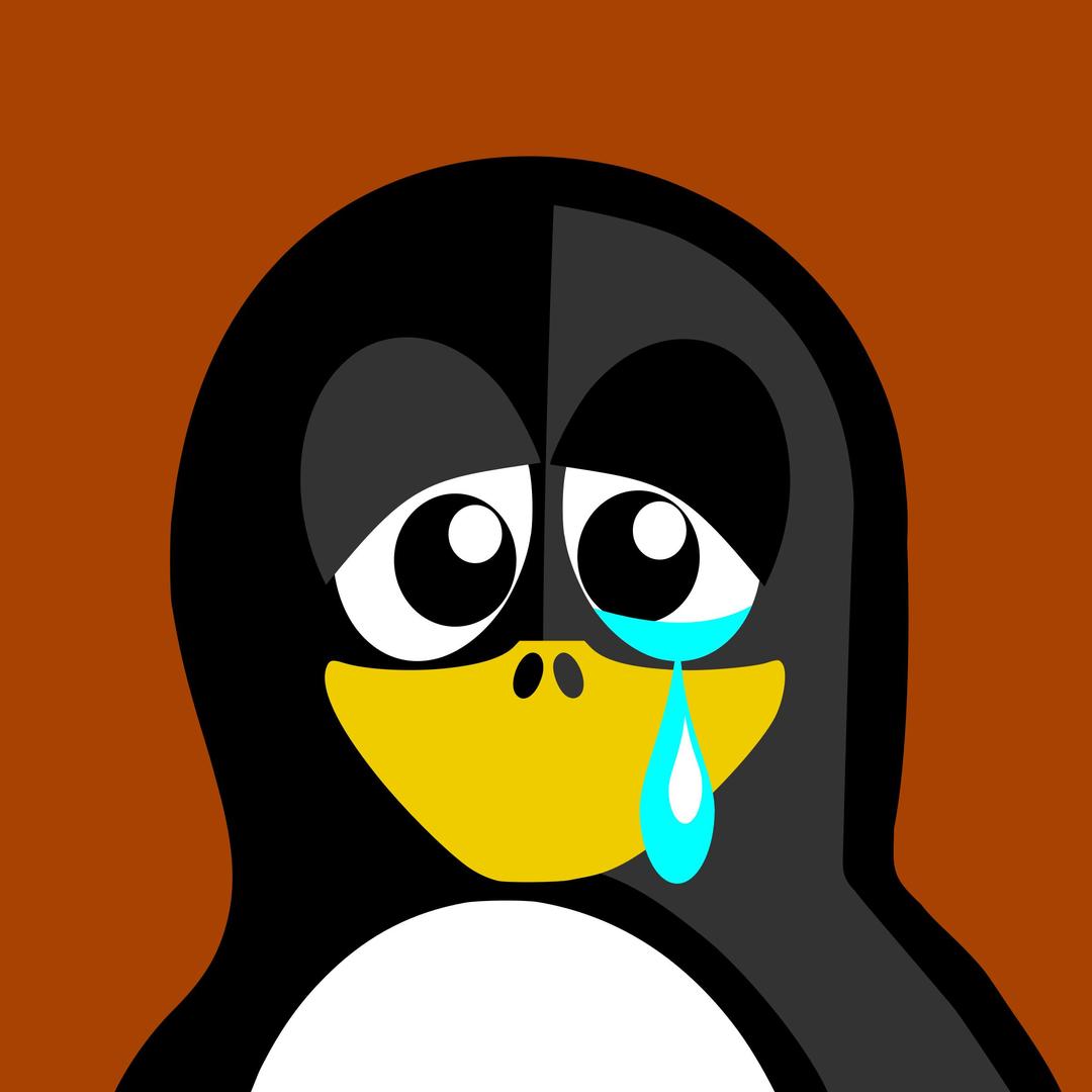Sad Penguin png transparent