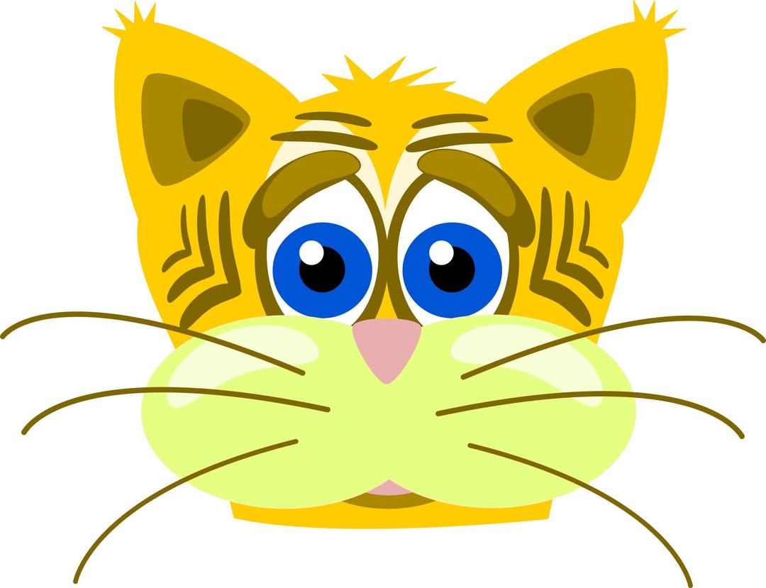 Sad tiger cat png transparent