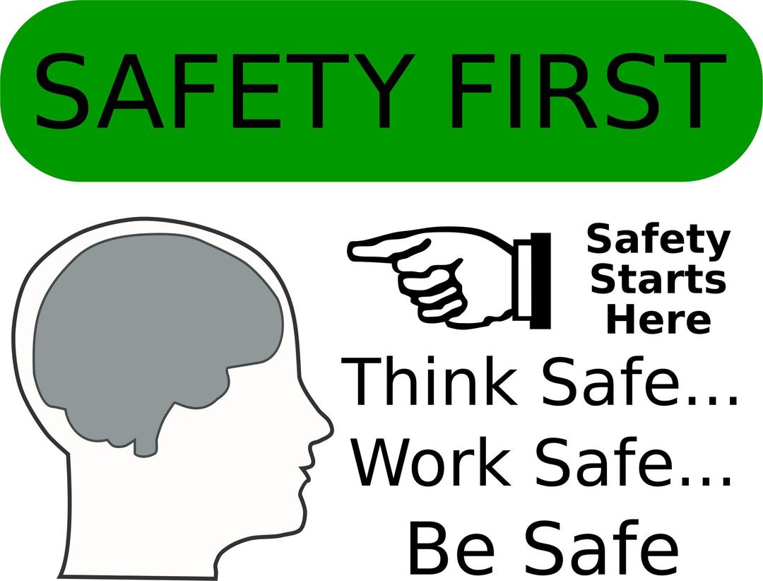 Safety First! png transparent