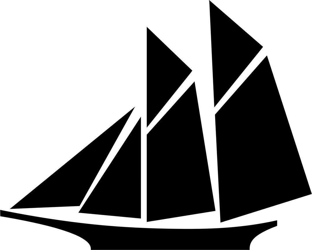 Sailboat Silhouette png transparent
