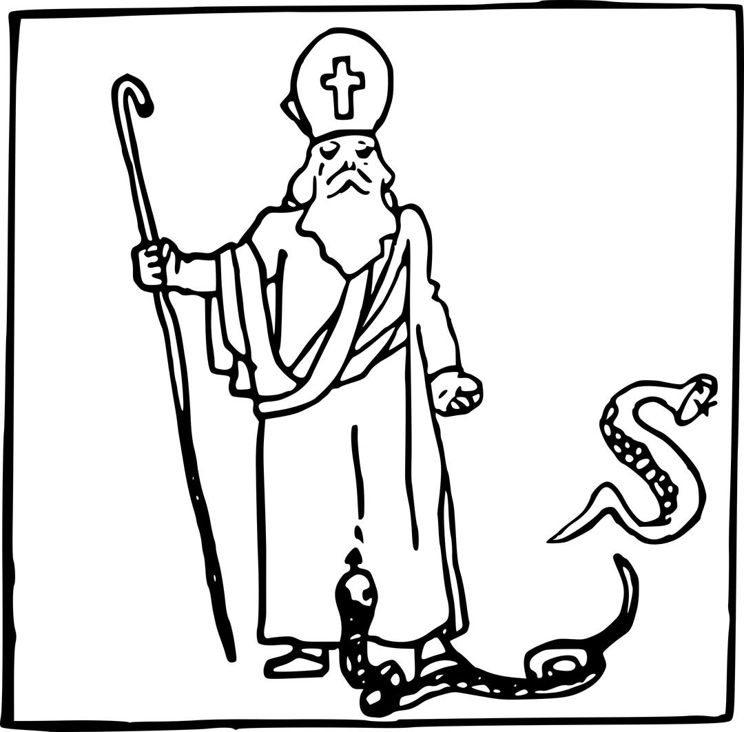 Saint Patrick and the Snakes png transparent