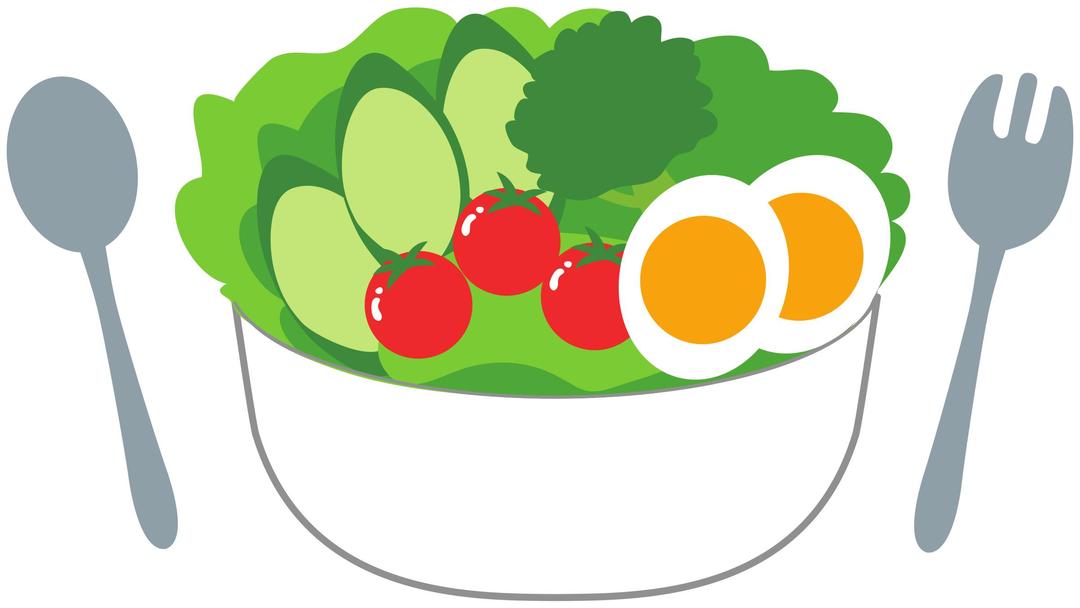 Salad with fresh tomatoes, cucumber and eggs png transparent