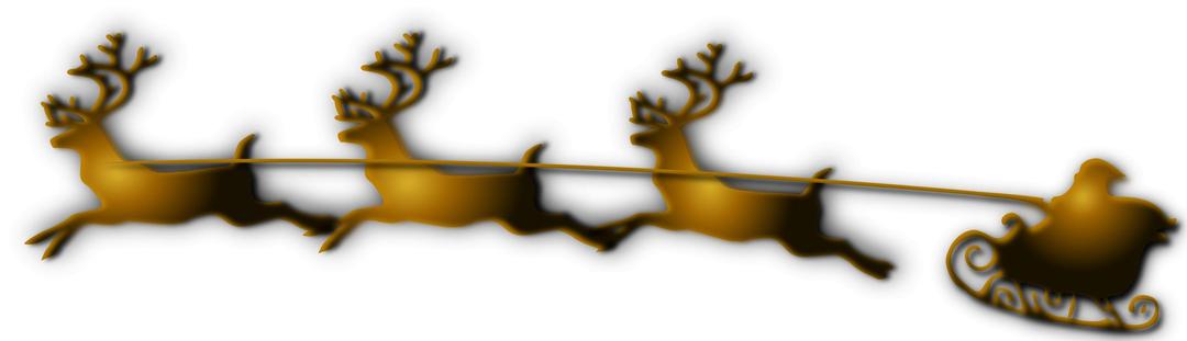 Santa and Reindeer Remix png transparent