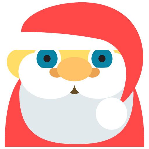 Santa Claus Emoji png transparent
