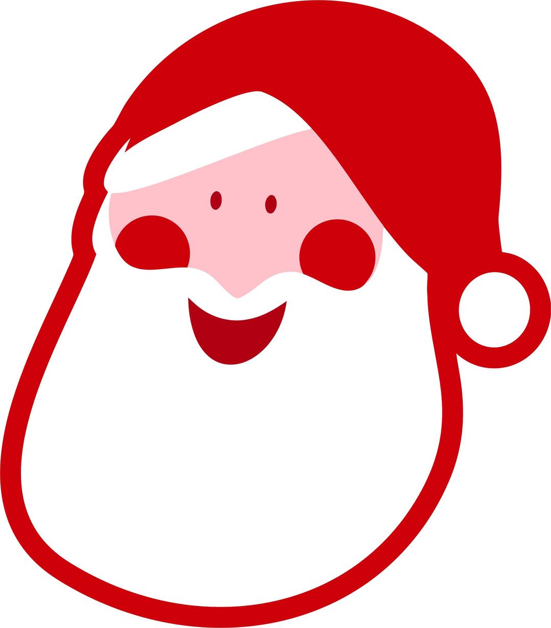 Santa Claus Head png transparent