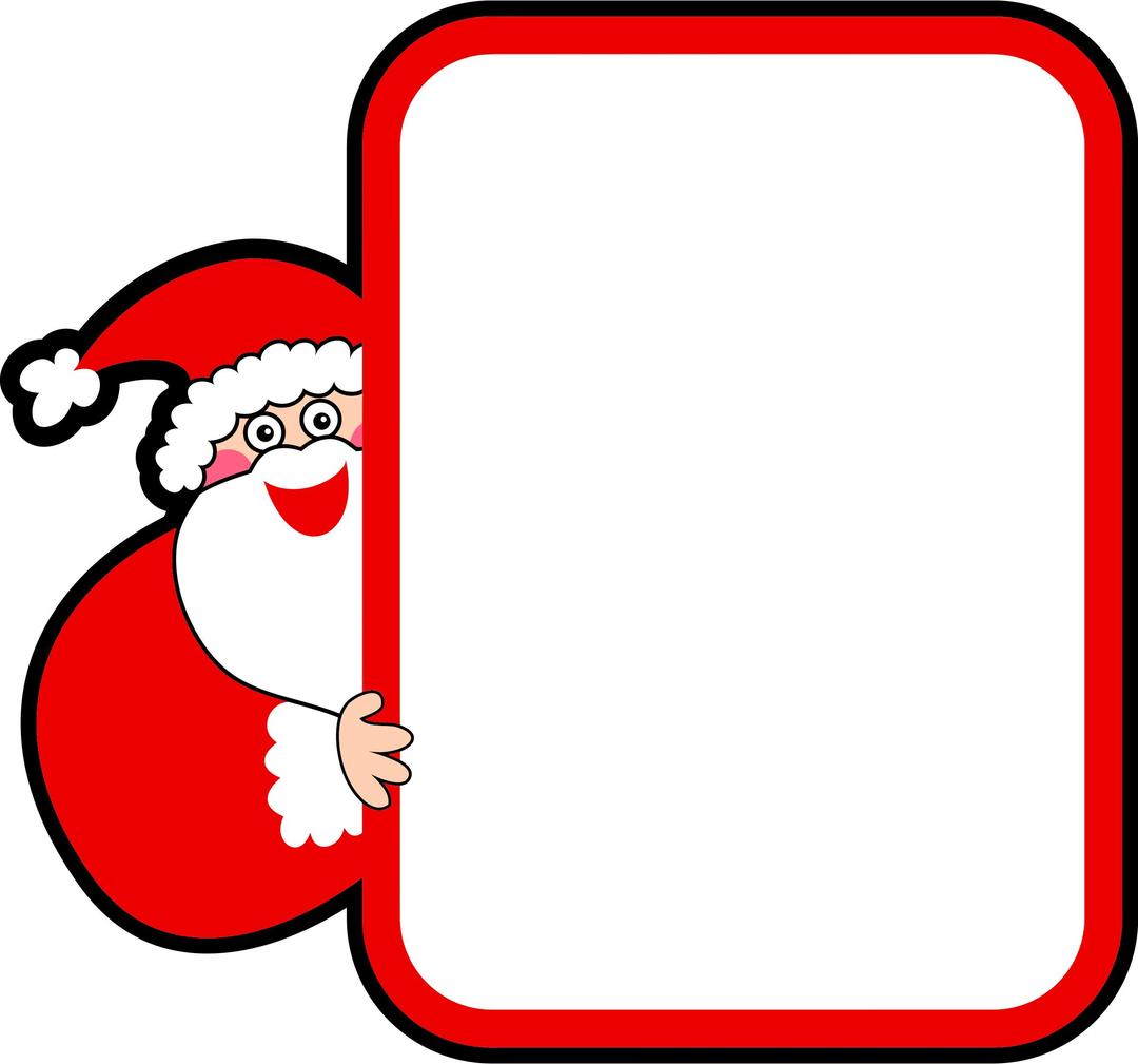 Santa Claus Sign png transparent