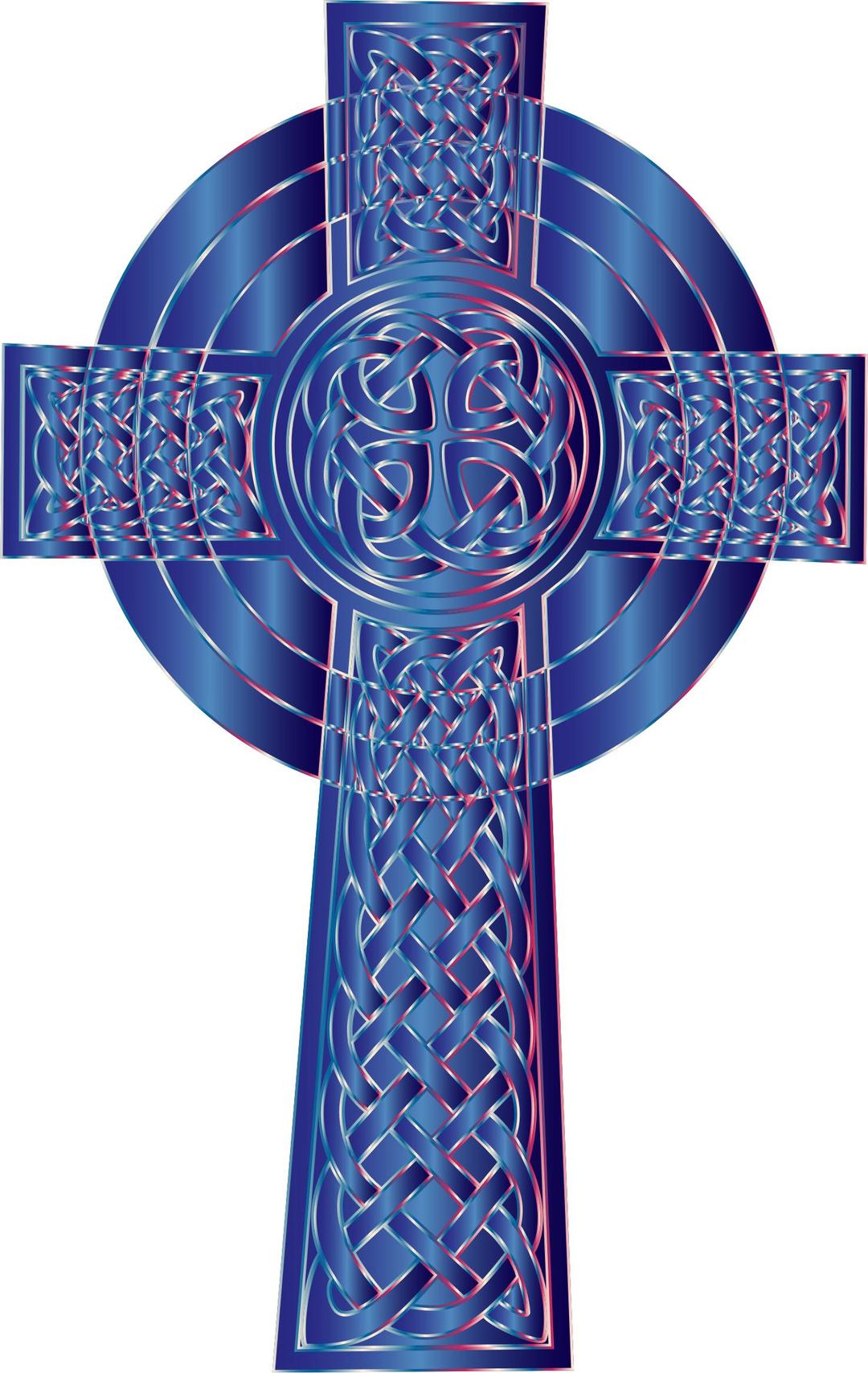 Sapphire Celtic Cross png transparent