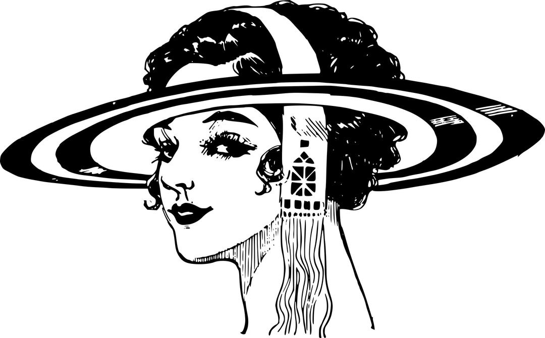 Saturn Hat Lady png transparent
