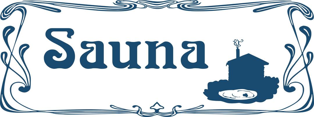 Sauna Sign png transparent