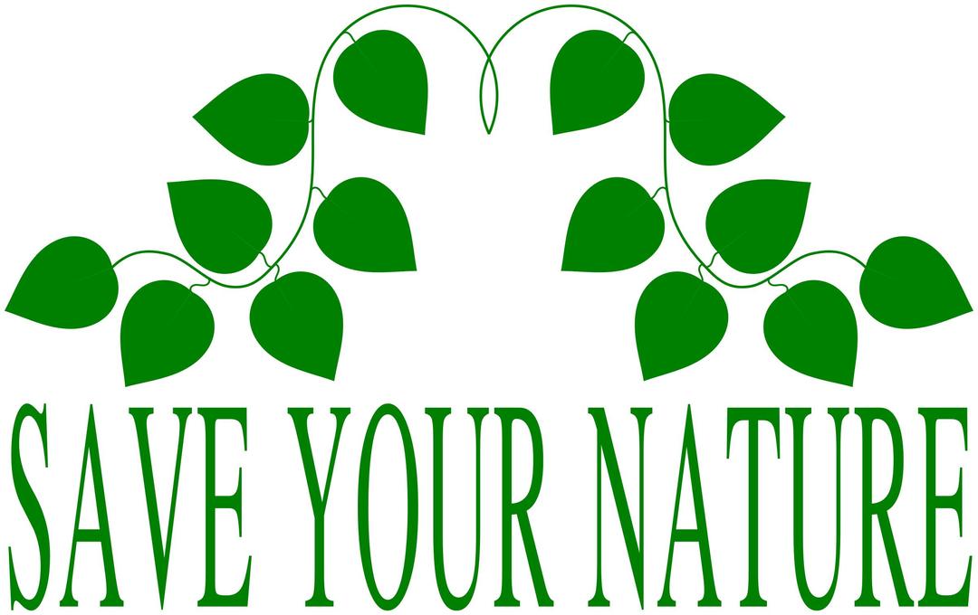 Save Our Nature png transparent