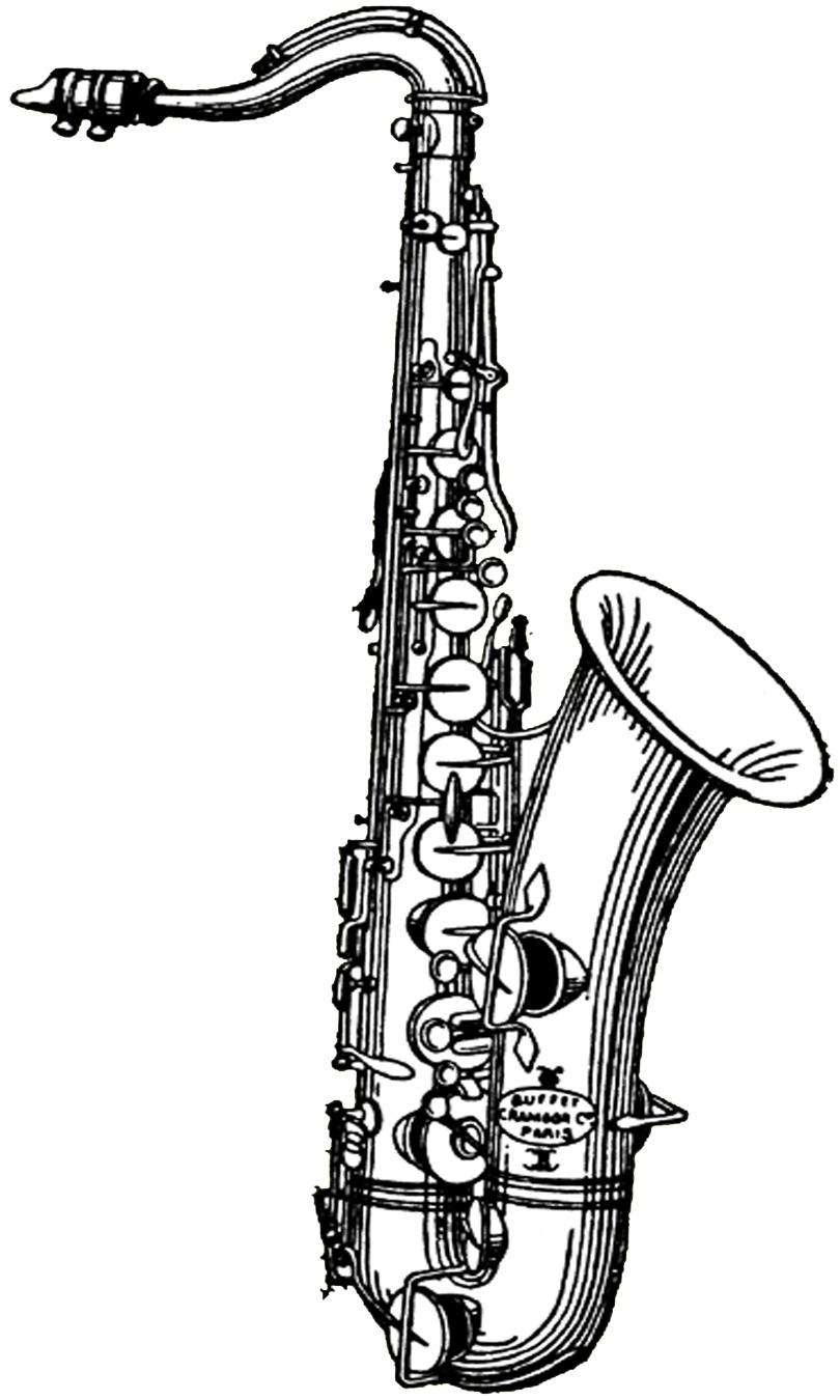 Saxophone Illustration png transparent