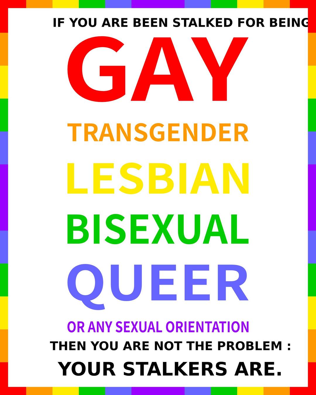 Say no to homophobia png transparent