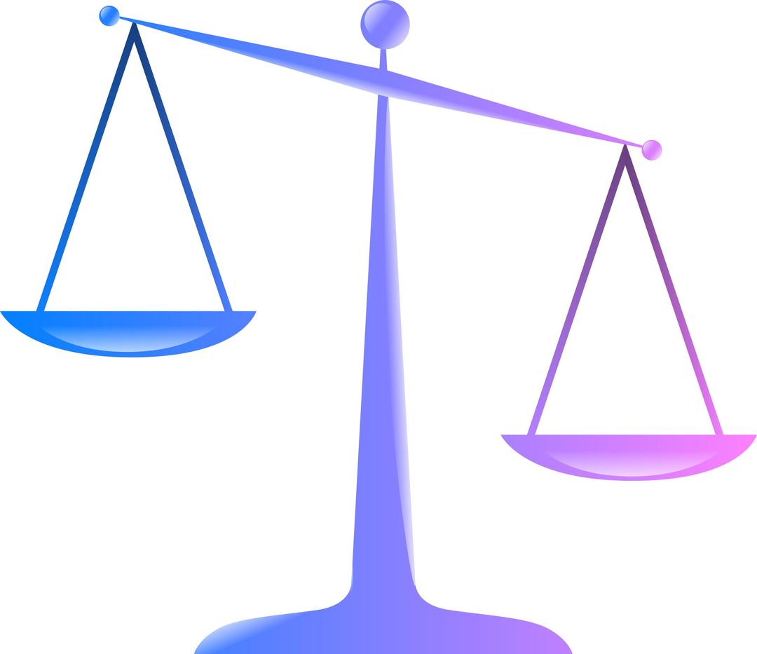 Scales of Justice (Colored Glassy Effect Derivative) png transparent