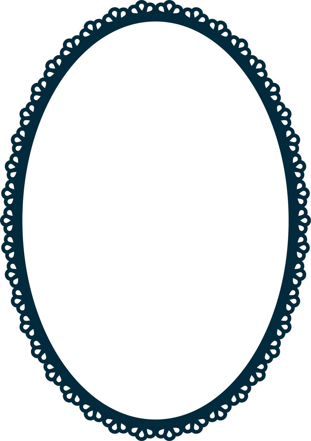 Scallop Frame Extrapolated 2 Variation 2 png transparent